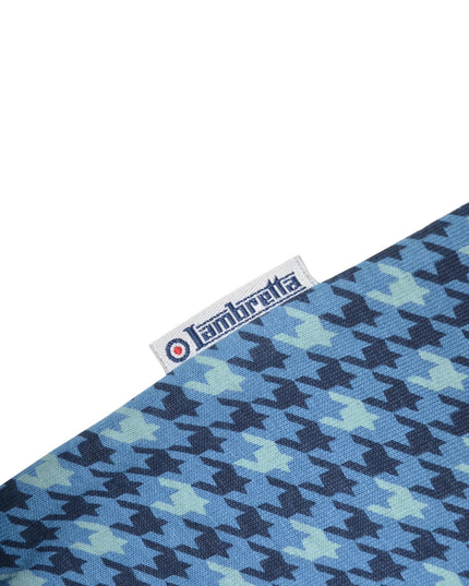 Lambretta Houndstooth Polo in Dark Blue