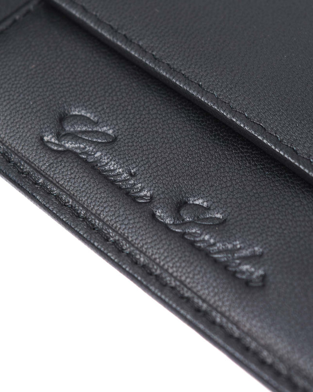 Lambretta Punched Leather Wallet Black - 1013