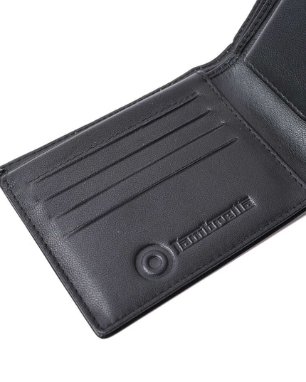 Lambretta Punched Leather Wallet Black - 1013