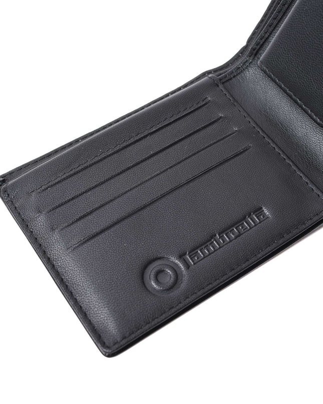 Lambretta Punched Leather Wallet Black - 1013