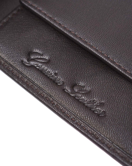 Lambretta Punched Leather Wallet Brown - 1014