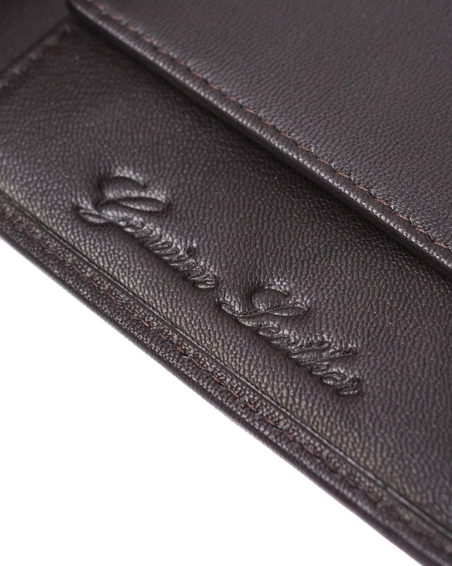 Lambretta Punched Leather Wallet Brown - 1014