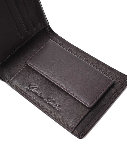 Lambretta Punched Leather Wallet Brown - 1014