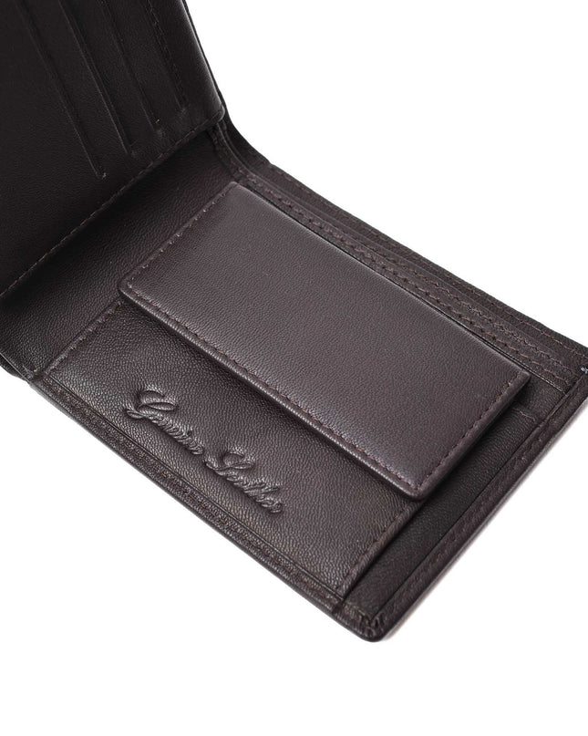 Lambretta Punched Leather Wallet Brown - 1014