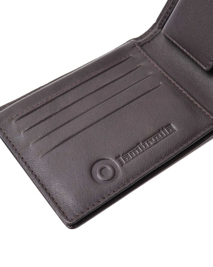 Lambretta Punched Leather Wallet Brown - 1014