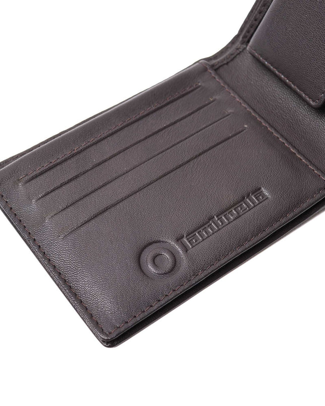 Lambretta Punched Leather Wallet Brown - 1014