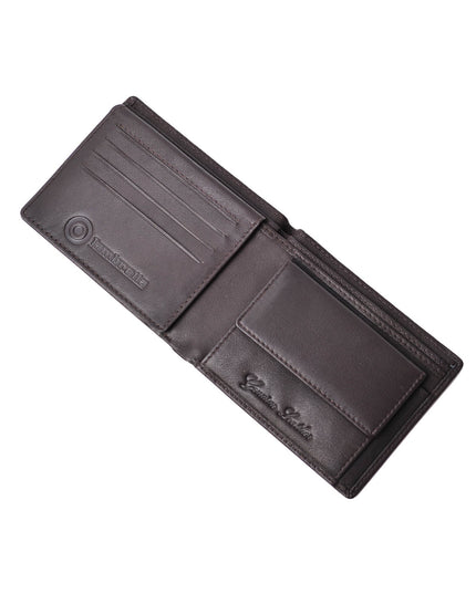 Lambretta Punched Leather Wallet Brown - 1014