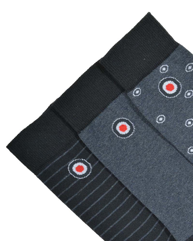 Lambretta 3 Pack Target Socks Dark Blue
