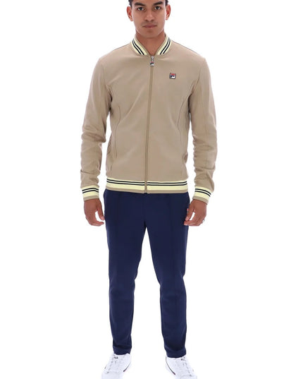Fila Settanta Baseball Track Top Chinchilla/Double cream/Navy
