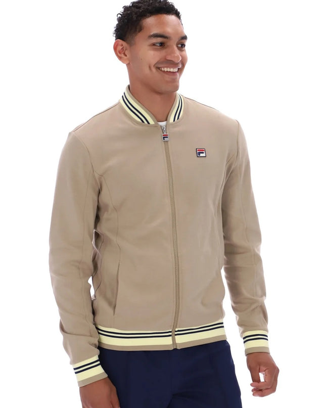 Fila Settanta Baseball Track Top Chinchilla/Double cream/Navy