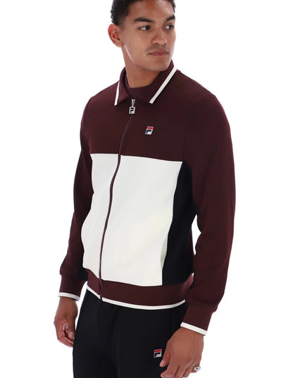 FILA Arlen Colour Block Track Top Fudge/Gardenia/Black