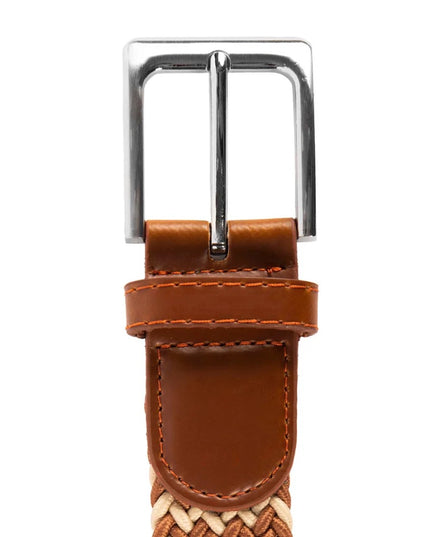 Heritage Braid Belt Tan Stone Mix