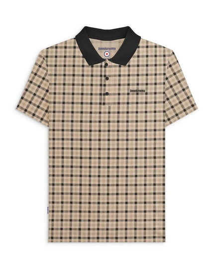 Lambretta Check Polo Stone