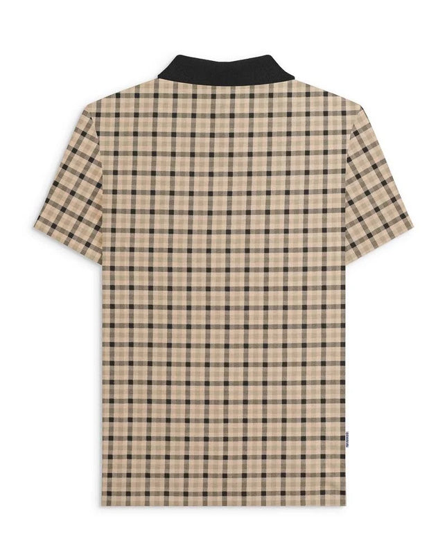 Lambretta Check Polo Stone