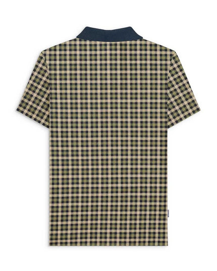 Lambretta Check Polo Navy