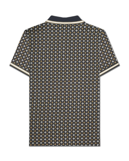 Lambretta GEO AOP Polo Navy/Lead Grey