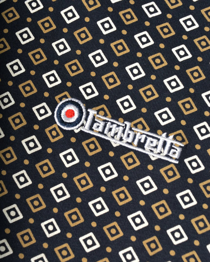 Lambretta GEO AOP Polo Navy/Lead Grey