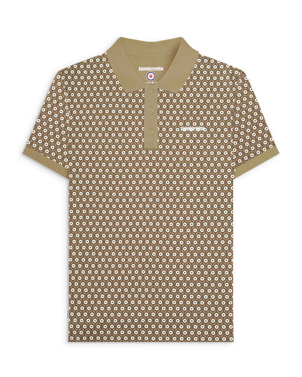Lambretta GEO Roundel Polo Lead Grey