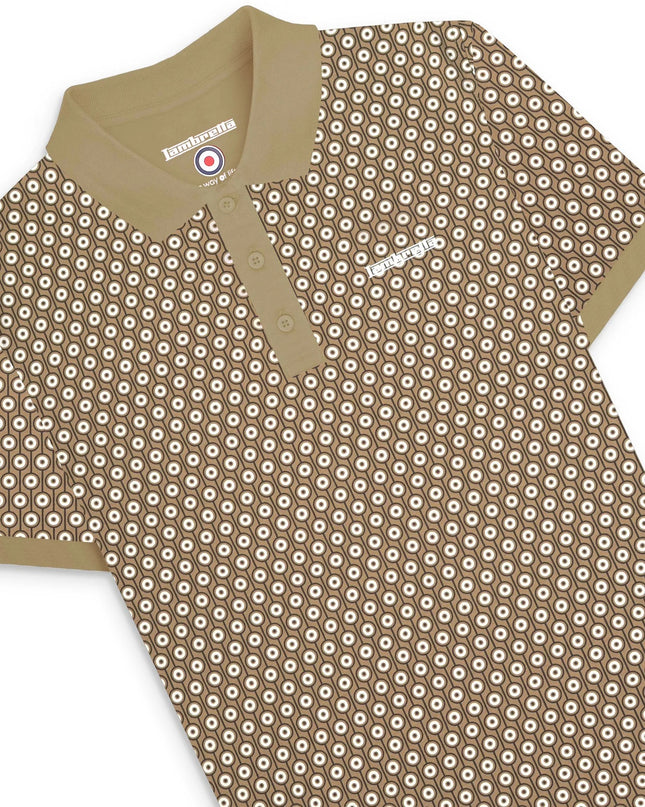 Lambretta GEO Roundel Polo Lead Grey