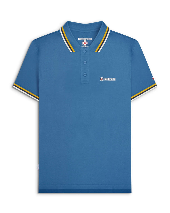 Lambretta Triple Tipped Polo Dark Blue /Gold/Navy/Jet Stream