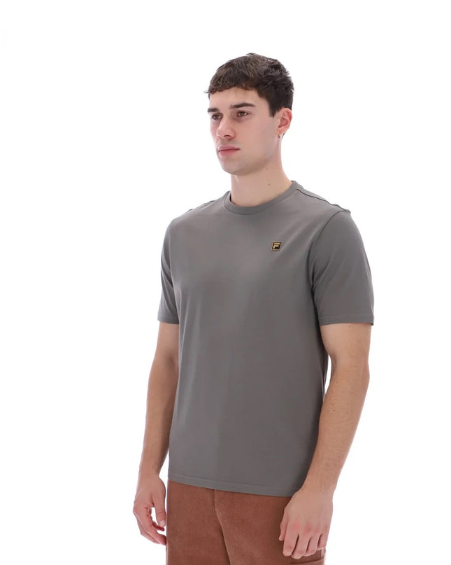 FILA Gold Yaxley Premium Tee in Gunmetal