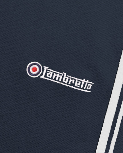 Lambretta Ladies Twin Tipped Polo Navy/White
