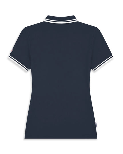 Lambretta Ladies Twin Tipped Polo Navy/White