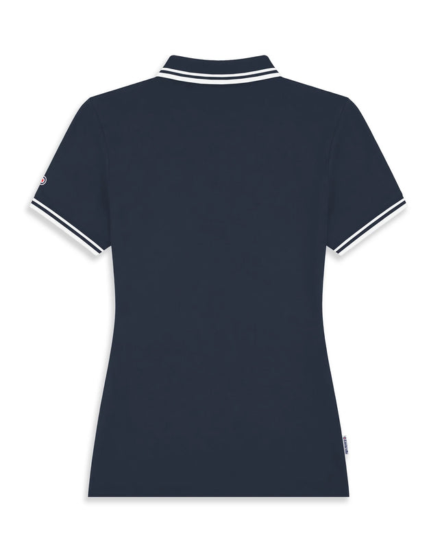 Lambretta Ladies Twin Tipped Polo Navy/White