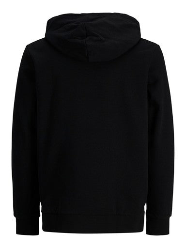 Jack & Jones Corp Logo Sweat Hoodie in Black