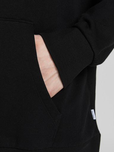 Jack & Jones Corp Logo Sweat Hoodie in Black