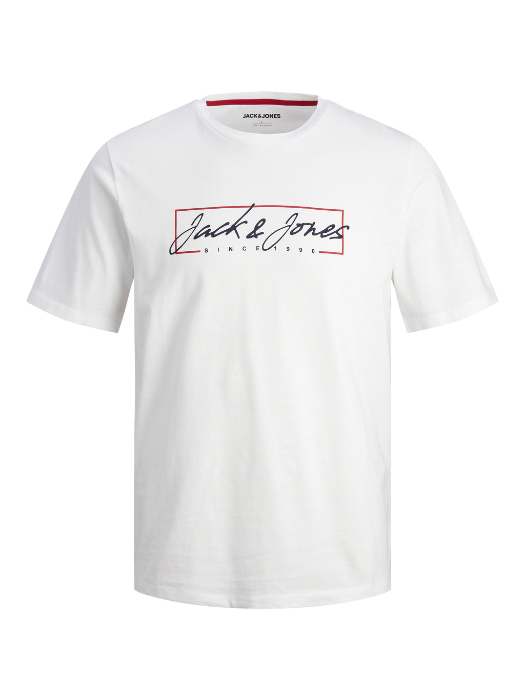 Jack & Jones Zuri Crew Neck Tee White - Raw Menswear