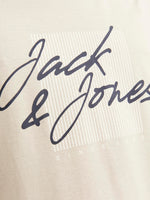 Load image into Gallery viewer, Jack &amp; Jones Zuri Crew Neck Tee Moonbeam Stone - Raw Menswear
