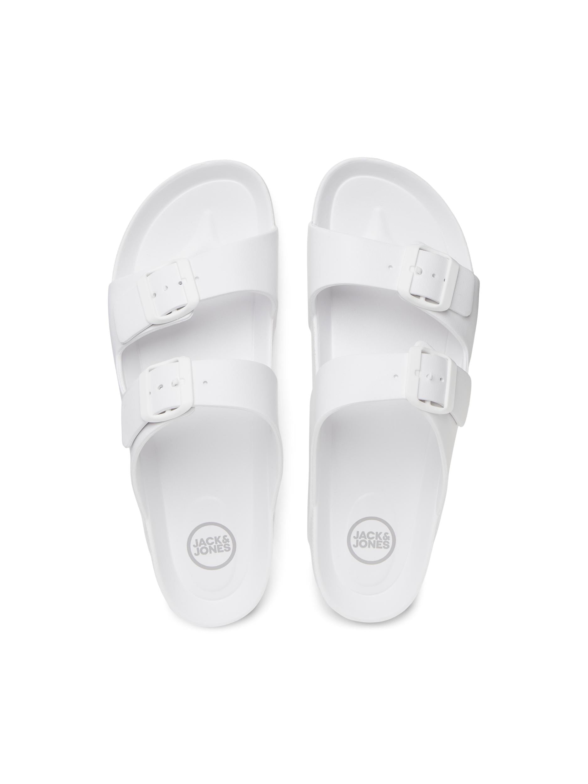 Jack & Jones Croxton Moulded Sandals White - Raw Menswear