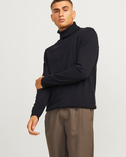 Jack & Jones Basic Knit Roll Neck Black