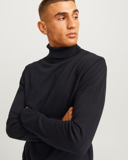 Jack & Jones Basic Knit Roll Neck Black