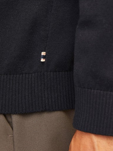 Jack & Jones Basic Knit Roll Neck Jumper in Black 