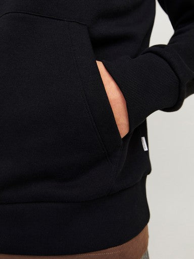 Jack & Jones Corp Logo Sweat Hoodie in Black