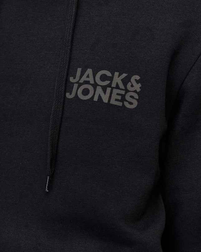 Jack & Jones Corp Logo Hoodie Black