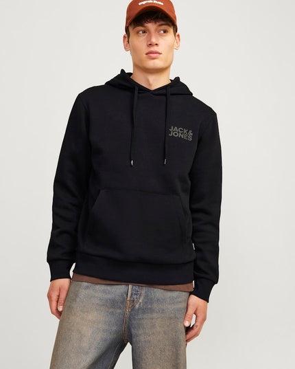 Jack & Jones Corp Logo Hoodie Black