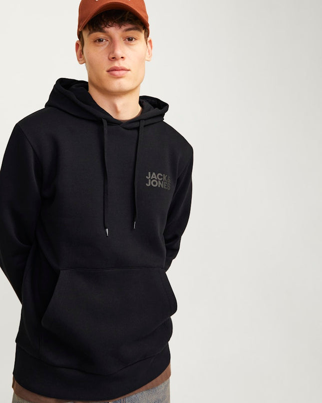 Jack & Jones Corp Logo Hoodie Black