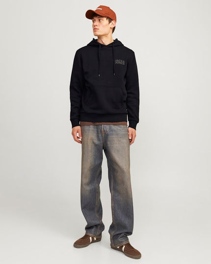 Jack & Jones Corp Logo Hoodie Black