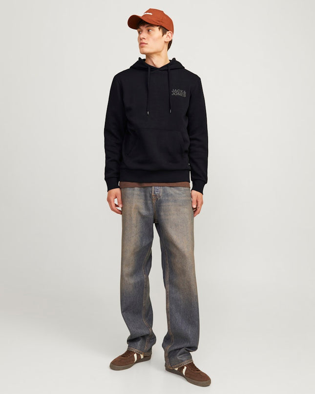 Jack & Jones Corp Logo Hoodie Black