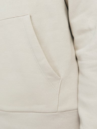 Jack & Jones Corp Logo Sweat Hoodie in Stone