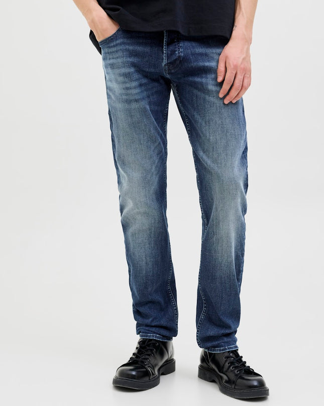 Jack & Jones Glenn CB 820 Blue Slim Fit Stone Washed Denim Jeans - 703