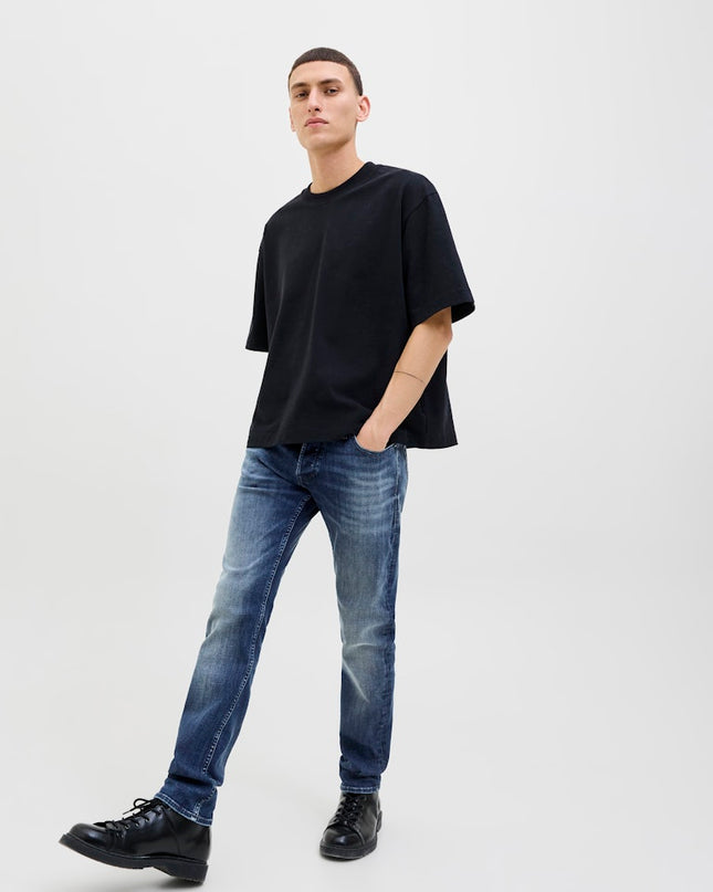 Jack & Jones Glenn CB 820 Blue Slim Fit Stone Washed Denim Jeans - 703
