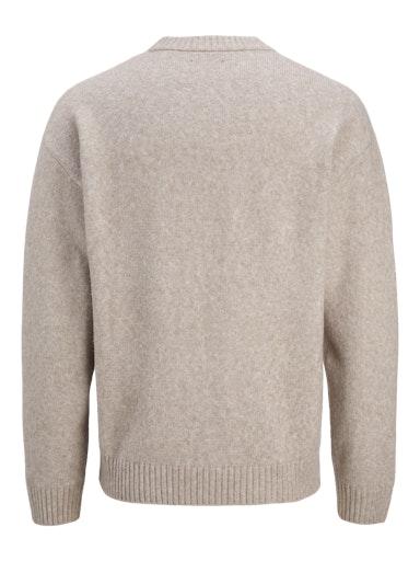 Jack & Jones Soho Ollie Knit Crew Neck Sweater in Beige - 452