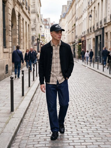 Jack & Jones Soho Ollie Knit Polo Cardigan in Black