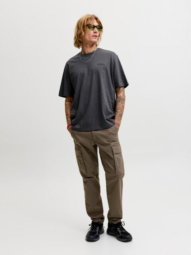 Jack & Jones Archive Graphic Tee in Asphalt Grey