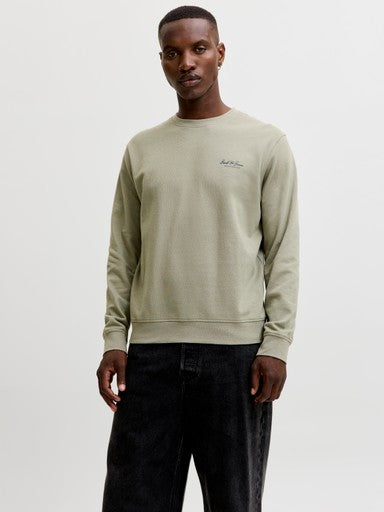 Jack & Jones Archive Graphic Sweater in Vetiver