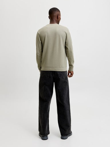 Jack & Jones Archive Graphic Sweater in Vetiver